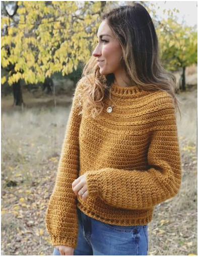 Knitive Kit Topdown Brown Ochre