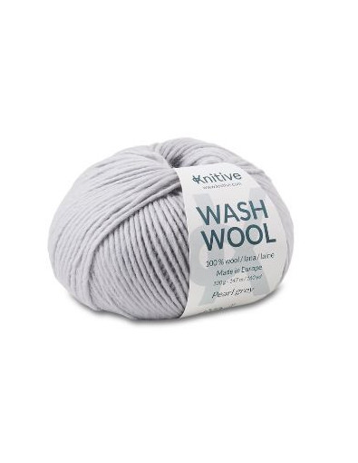 Ovillo individual Pearl Grey de Wash Wool