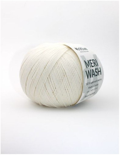 Ovillo individual Pearl White de Meriwash