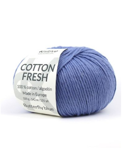 Ovillo individual Butterfly blue de Cotton Fresh