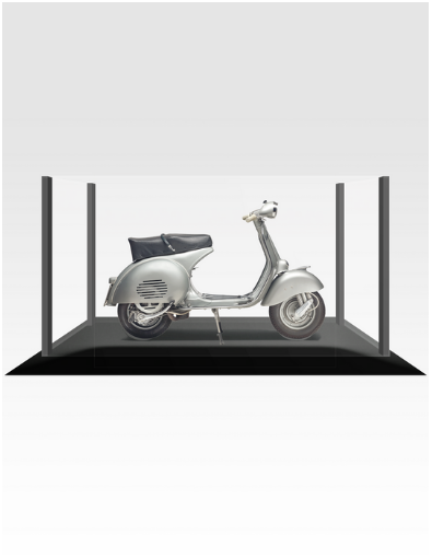 Vitrina de la colección Vespa