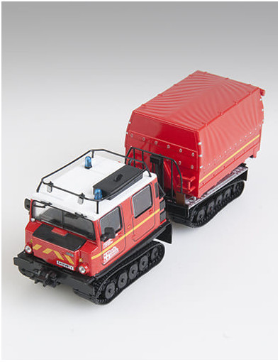 Camión de bomberos Chenillette Hägglunds BV 206 + módulo de transporte multiusos