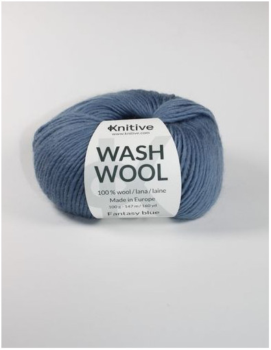 Ovillo individual Fantasy Blue de Wash Wool