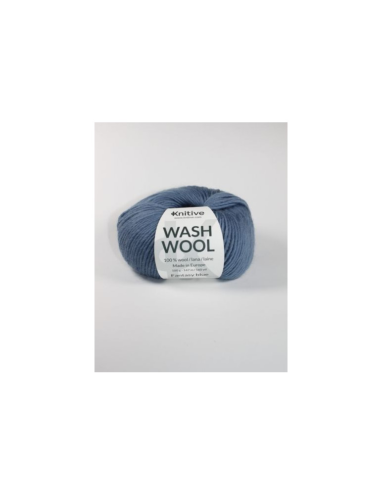 Ovillo individual Fantasy Blue de Wash Wool