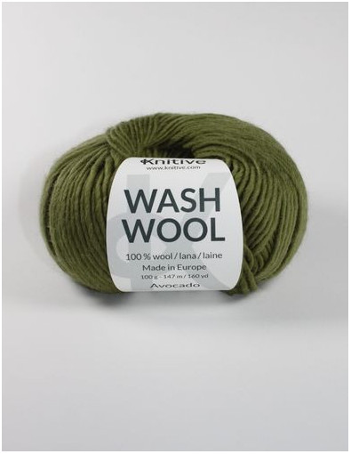Ovillo individual  Avocado de Wash Wool