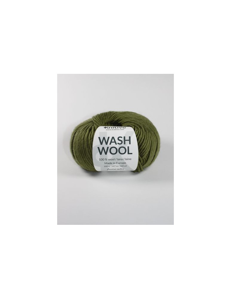 Ovillo individual  Avocado de Wash Wool