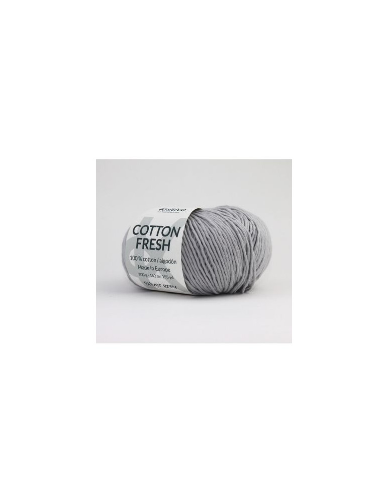 Ovillo individual Silver Grey de Cotton Fresh