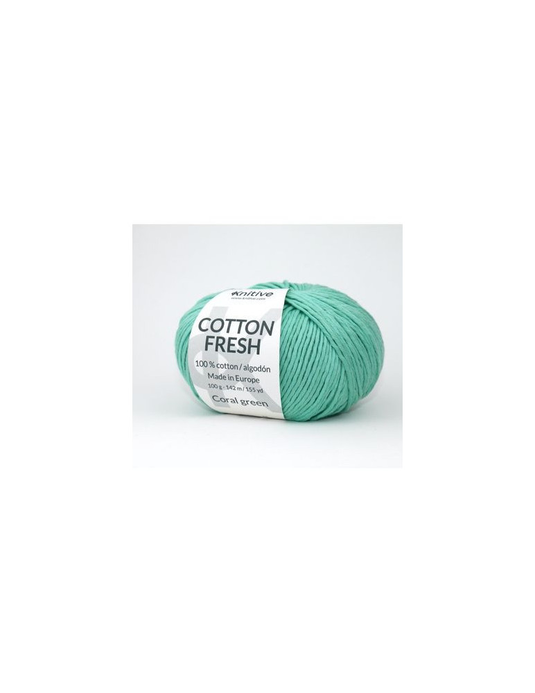 Ovillo individual Coral Green de Cotton Fresh