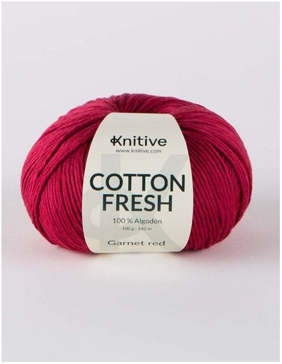 Ovillo individual Garnet red de Cotton Fresh