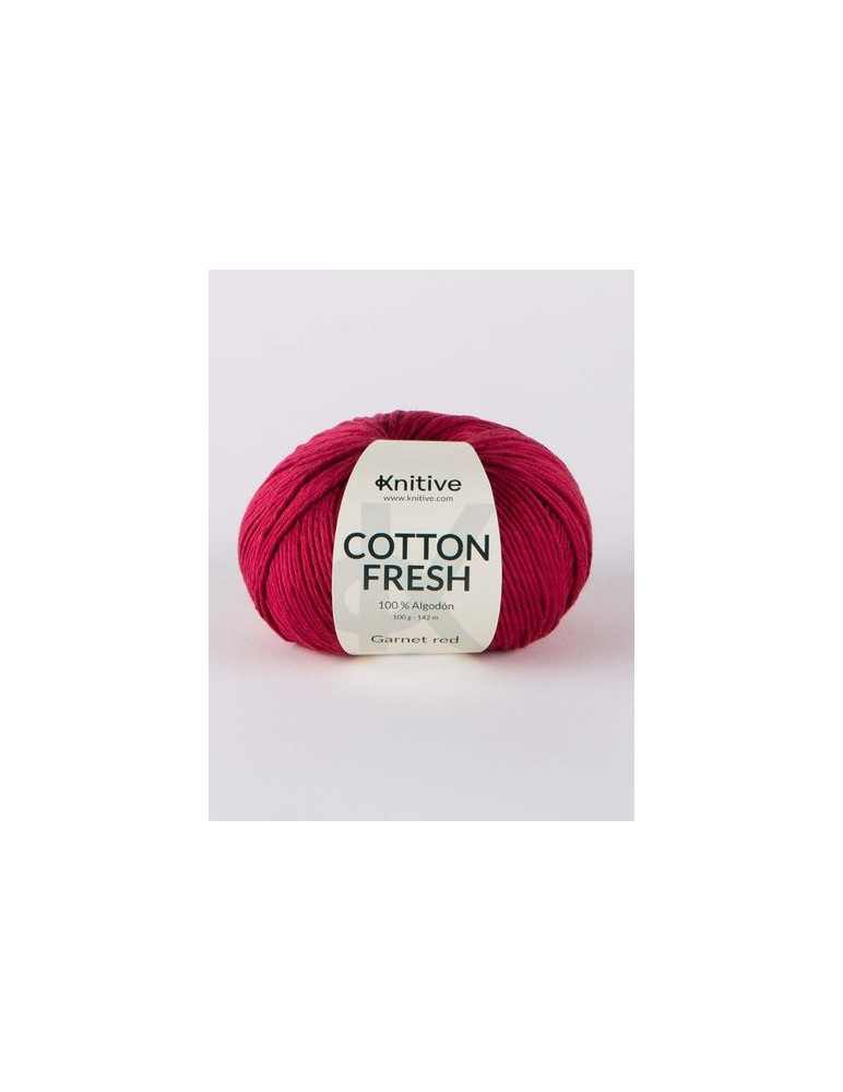 Ovillo individual Garnet red de Cotton Fresh