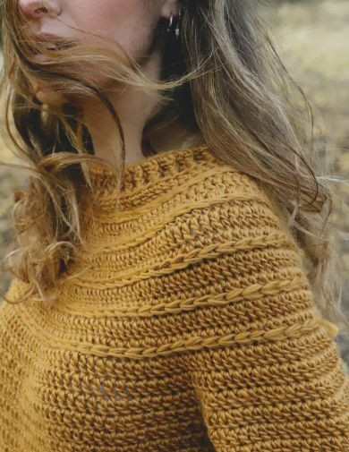 Knitive Kit Topdown Brown Ochre