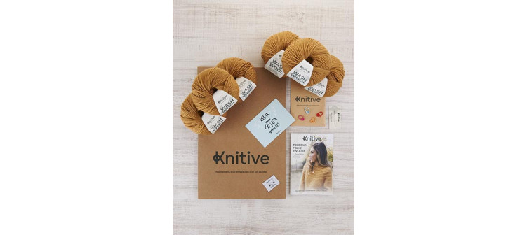 Knitive Kit Topdown Brown Ochre