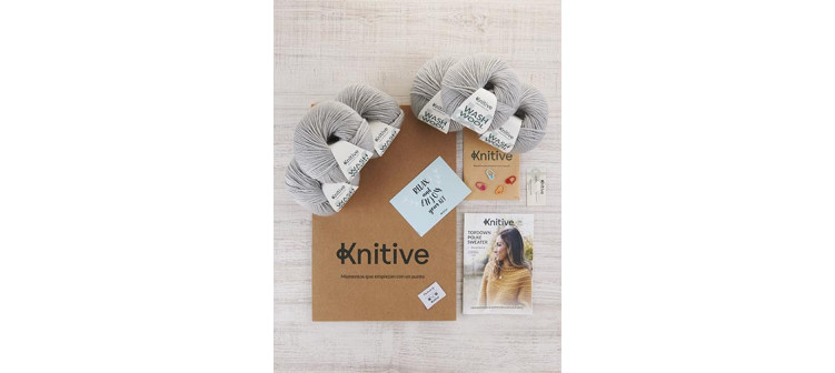 Knitive Kit Topdown Pearl Grey