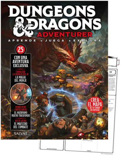 Fascículo 25 + cuatro miniaturas 2D + hoja de personaje