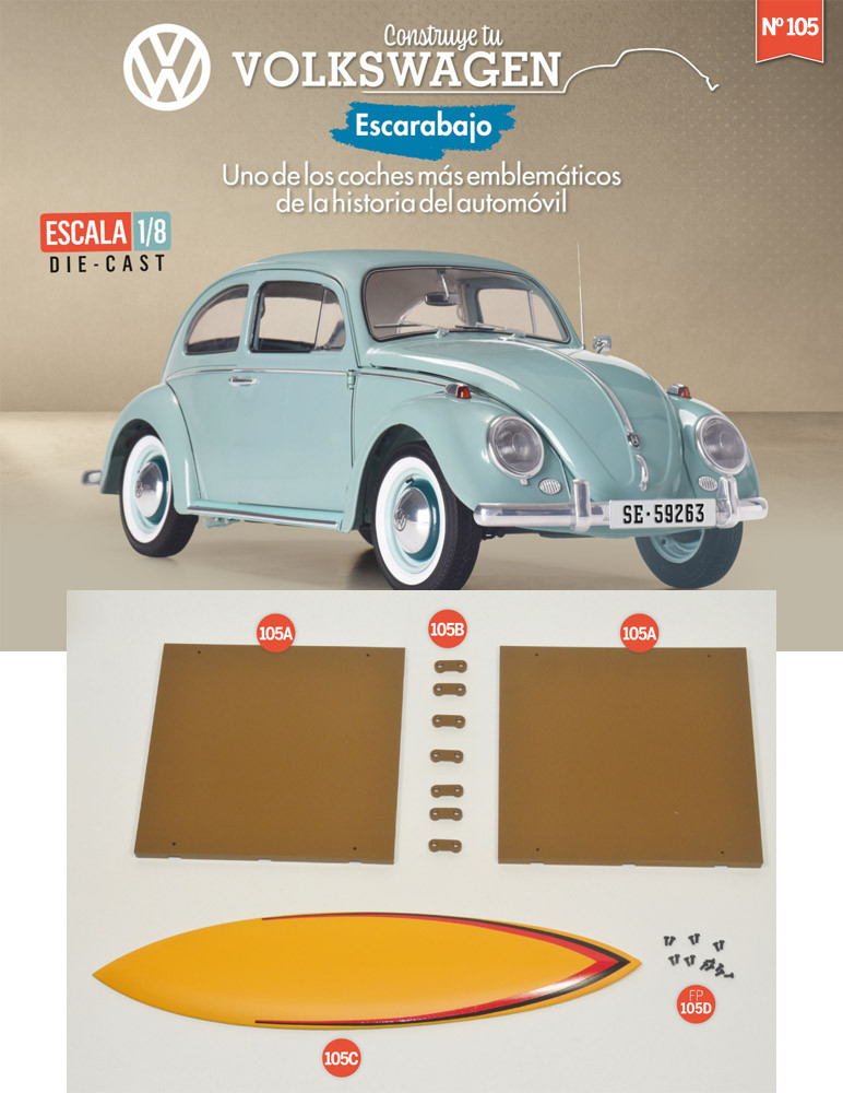 Fascículo 105 + plataforma para la tienda de campaña y la tabla de surf