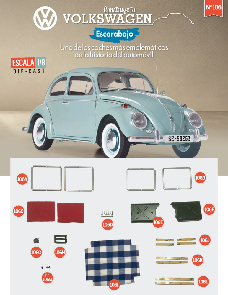 Fascículo 106 + taburetes, mantel para la mesa y bidón