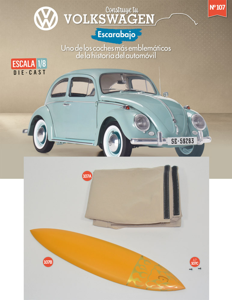 Fascículo 107 + lona de tienda de campaña y base de la tabla de surf