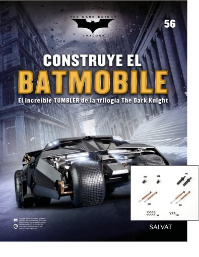 Fascículo Nº 56 + soportes, vainas y amortiguadores de tu Batmobile