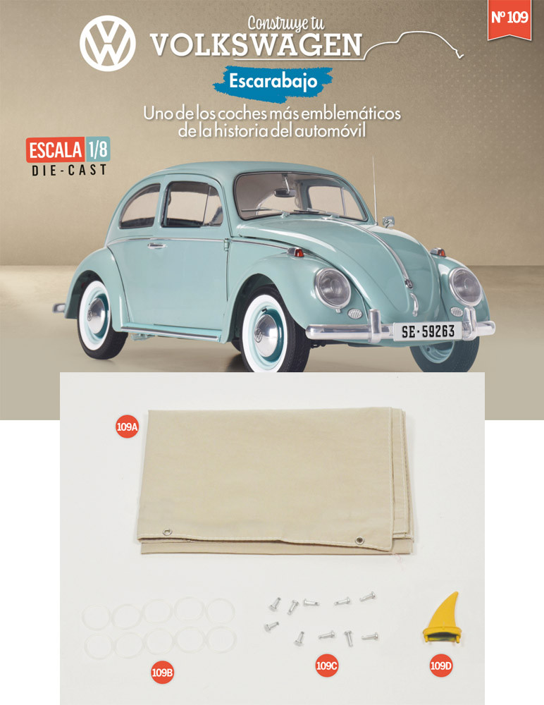 Fascículo 109 + sobretecho de la tienda de campaña y aleta de la tabla de surf