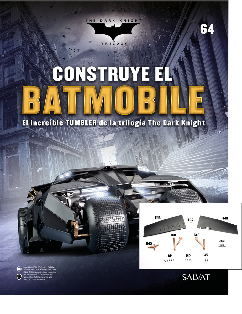 Fascículo Nº 64 + La primera aleta derecha de tu Batmobile