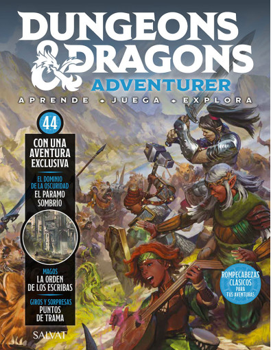 Fascículo 44 + juego de dados morado translúcido + lata