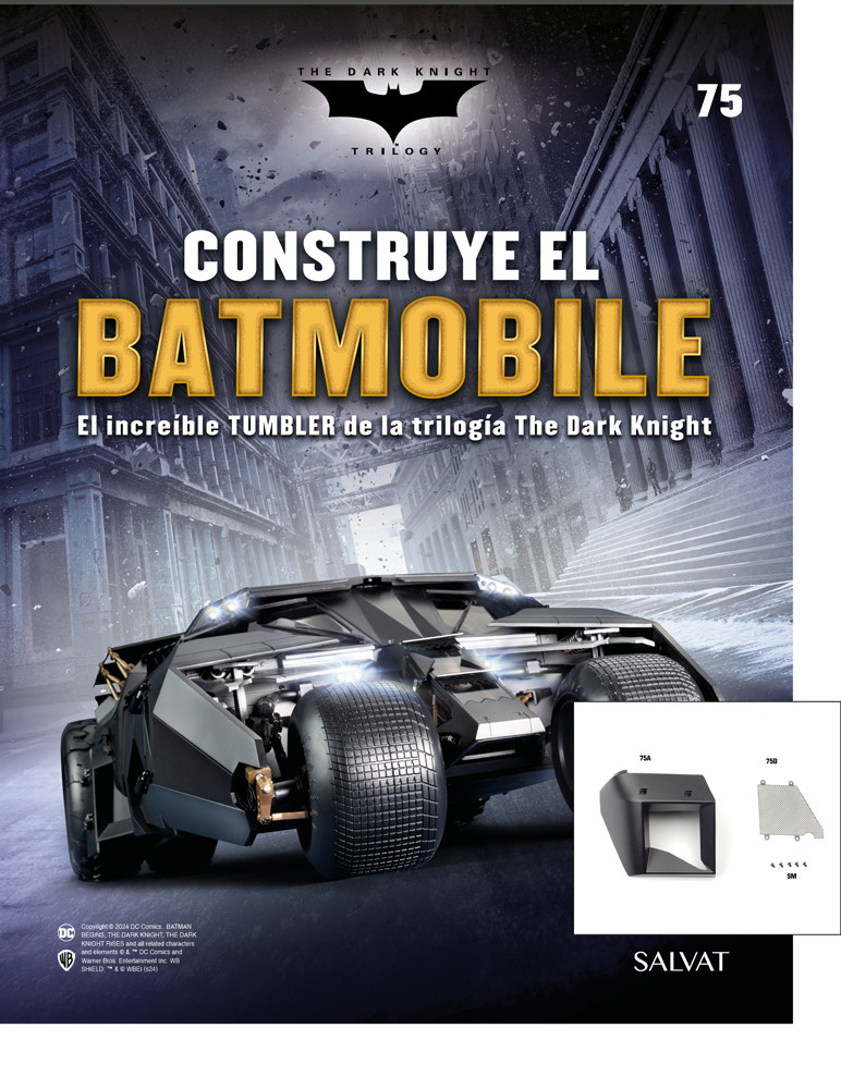 Fascículo Nº 75 + la toma de aire izquierda con rejilla de ventilación de tu Batmobile