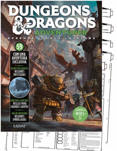 Fascículo 59 + hojas de personaje + cuaderno y lápiz