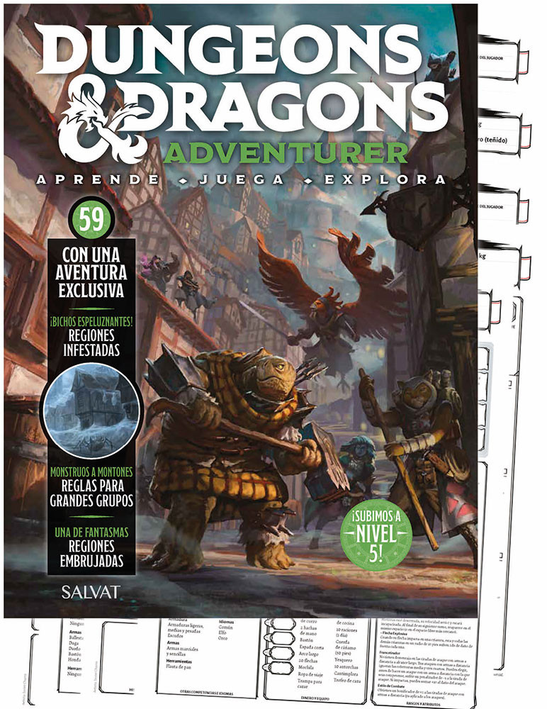 Fascículo 59 + hojas de personaje + cuaderno y lápiz