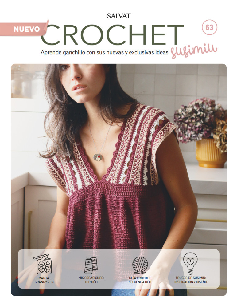 Fascículo 63 + cono de algodón color melocotón