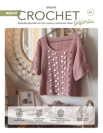 Fascículo 64 + cono de algodón color clavel