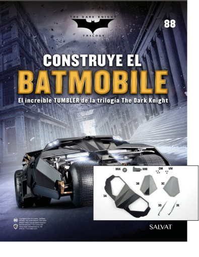 Fascículo Nº 88 + Nuevo panel frontal del habitáculo con engranaje y cárter del motor de tu Batmobile
