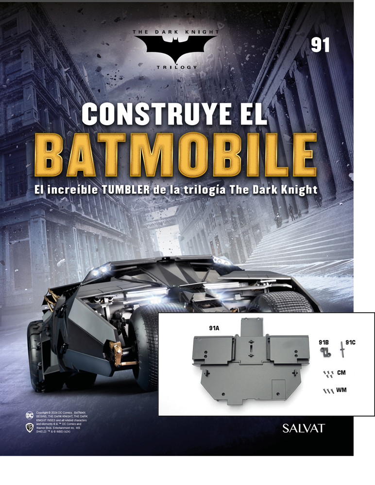 Fascículo Nº 91 + El panel superior interno de tu Batmobile