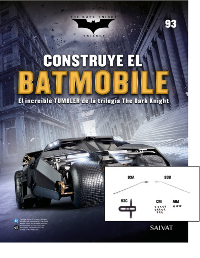 Fascículo Nº 93 + Tirantes y deslizadera del freno de emergencia de tu Batmobile