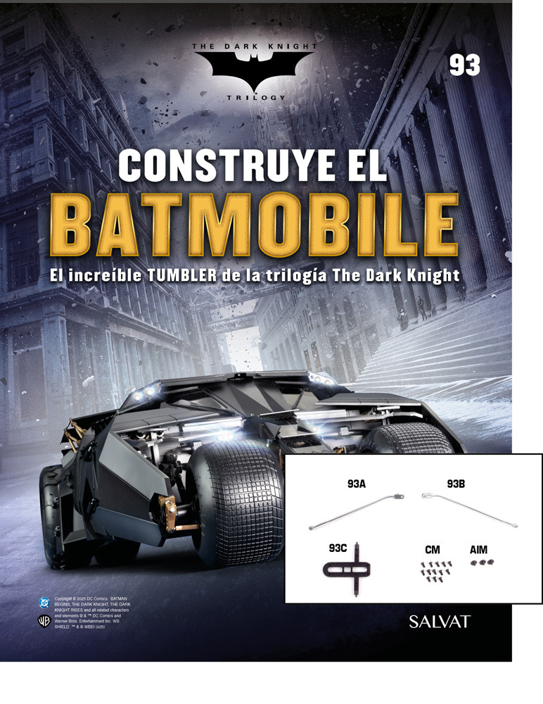 Fascículo Nº 93 + Tirantes y deslizadera del freno de emergencia de tu Batmobile