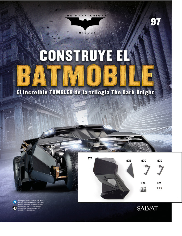 Fascículo Nº 97 + Los paneles derechos y los cilindros de tu Batmobile