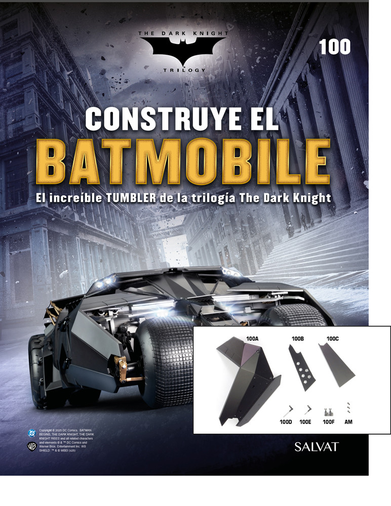 Fascículo Nº 100 + primeros blindajes ERA y cilindros de tu Batmobile