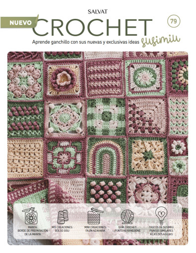 Fascículo 79 + cono de algodón color ciruela