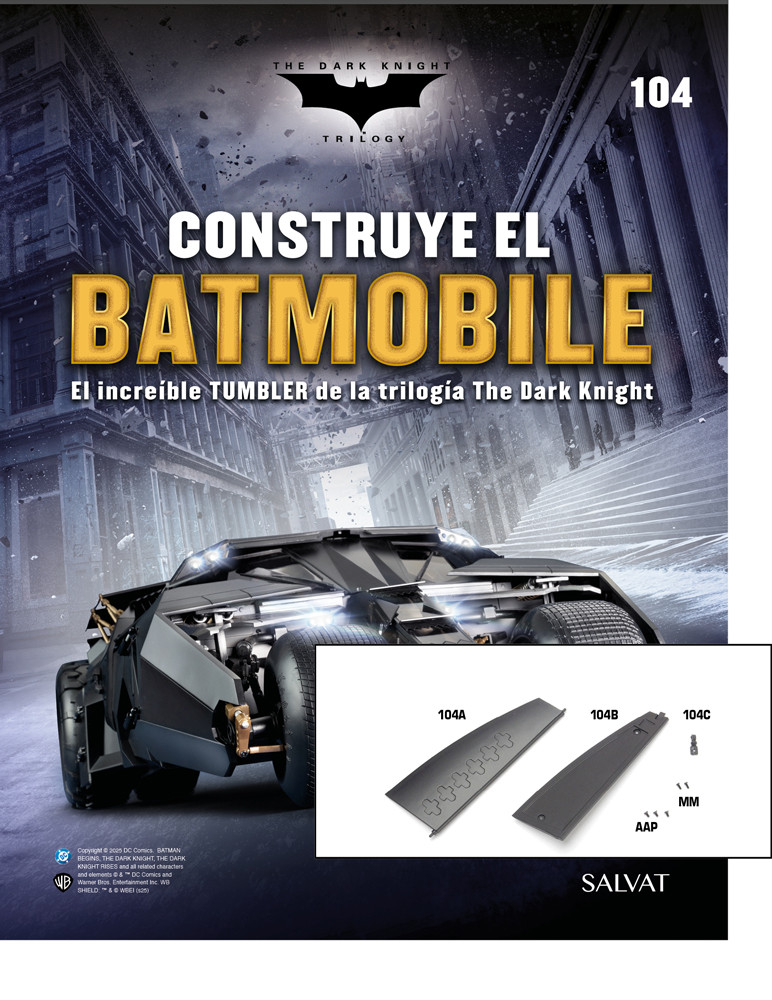 Fascículo Nº 104 + Aerofrenos de emergencia izquierdos de tu Batmobile