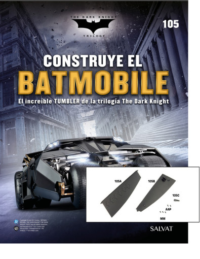 Fascículo Nº 105 + Aerofrenos de emergencia derechos de tu Batmobile