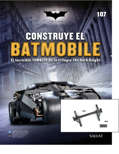 Fascículo Nº 107 + El eje trasero y un panel de tu Batmobile
