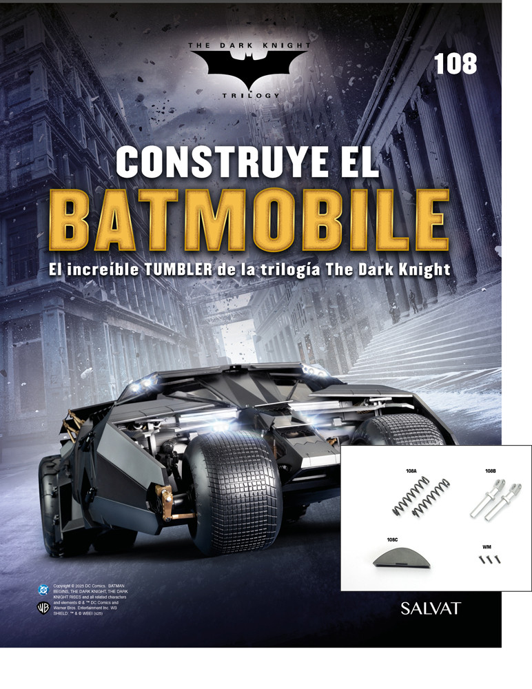 Fascículo Nº 108 + Amortiguadores y muelles de tu Batmobile