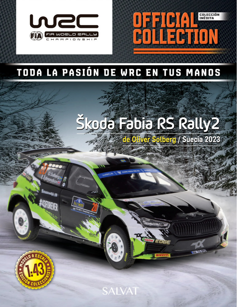 Škoda Fabia RS Rally2 de Suecia 2023