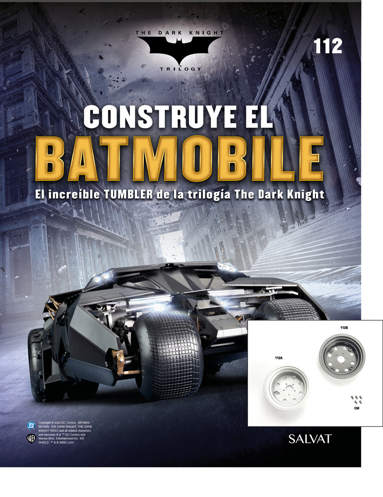 Fascículo Nº 112 + Llantas exterior e interior de tu Batmobile