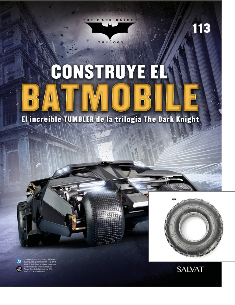 Fascículo Nº 113 + Rueda trasera interior izquierda de tu Batmobile