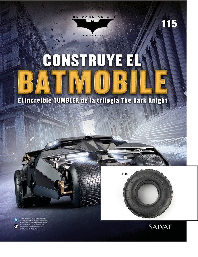 Fascículo Nº 115 + Rueda trasera exterior derecha de tu Batmobile