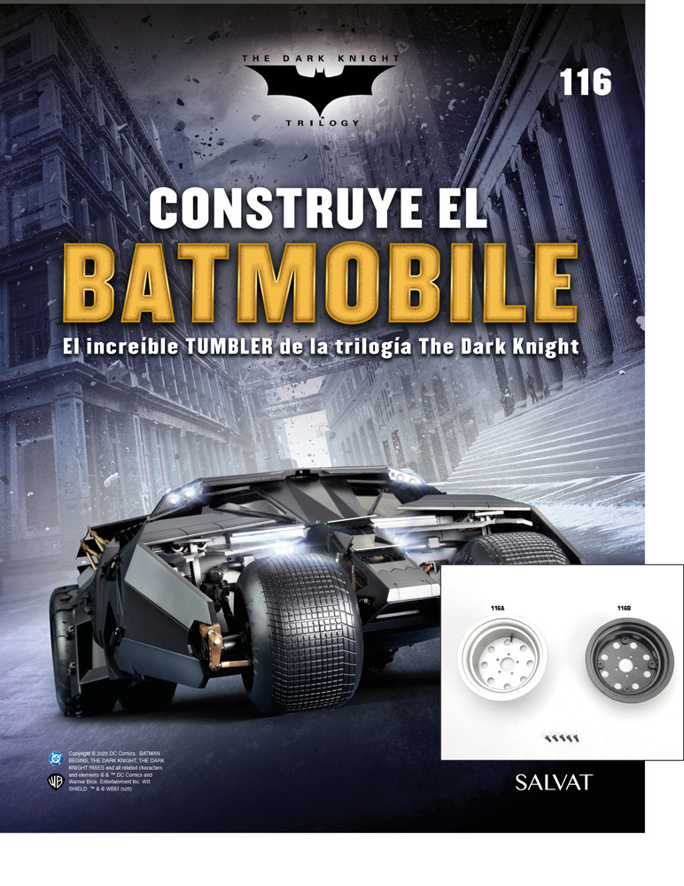 Fascículo Nº 116 + Las llantas exterior e interior de tu Batmobile